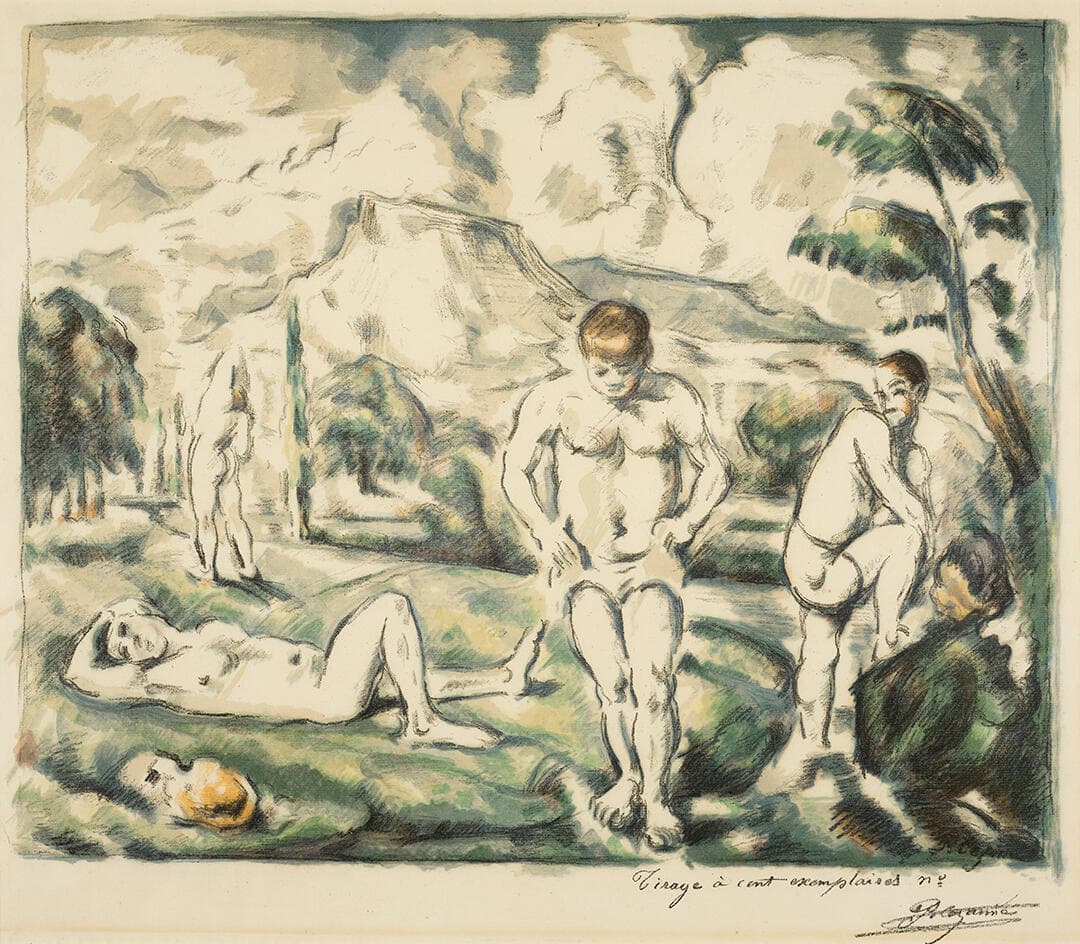 Les baigneurs, grande planche (The Bathers, large plate)