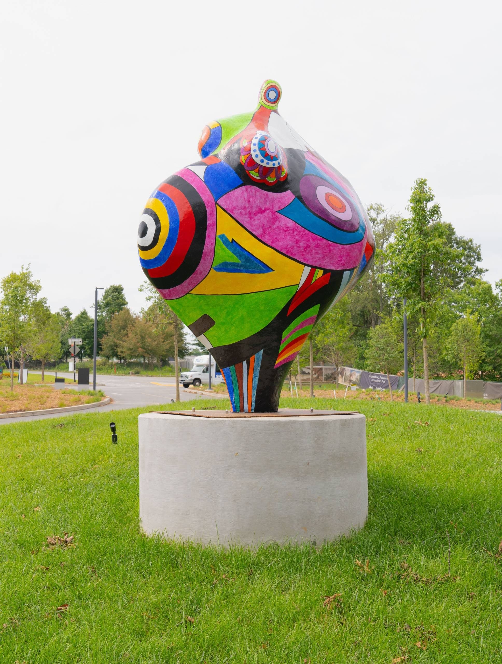 Vibrant Geometric Sculpture